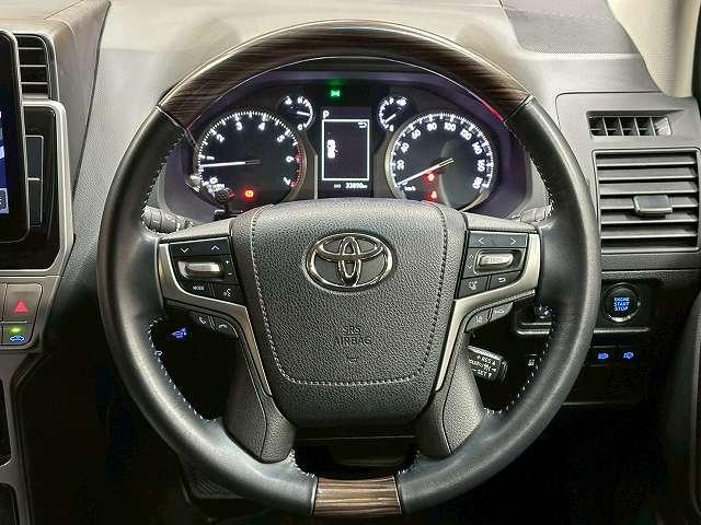 ランドクルーザープラド TX アルパイン11インチフローティングナビ サンルーフ 追従クルコン カープレイ ドライブレコーダー ETC クリアランスソナー レーベンハート17アルミ オートハイビーム 7人乗り ルーフレール(40枚目)