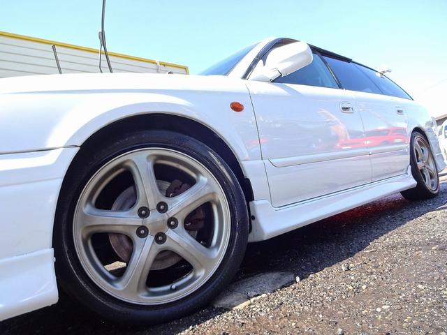 レガシィツーリングワゴン ＧＴ－Ｂ　Ｅ－ｔｕｎｅＩＩ　純正エアロ　エアロドアミラーカバー　減衰力調整式車高調　ＣＵＳＣＯタワーバー　柿本改ＨＹＰＥＲ　ＦＵＬＬＭＥＧＡ　Ｎ１　Ｒｅｖマフラー（規制前）　ＥＪ２０ツインターボ　５ＭＴ　新プラグ　タイヤ（12枚目）