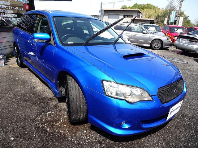 レガシィツーリングワゴン ２．０ＧＴスペックＢ　ＷＲ－ＬＴＤ　２００４　限定車　ＷＲブルー　新品ラジエター　パワステポンプ　ハブベアリング　バッテリー交換　ビルシュタイン足回り　社外アルミ　ＥＪ２０ターボ　５ＭＴ　ボディーガラスコーティング（6枚目）