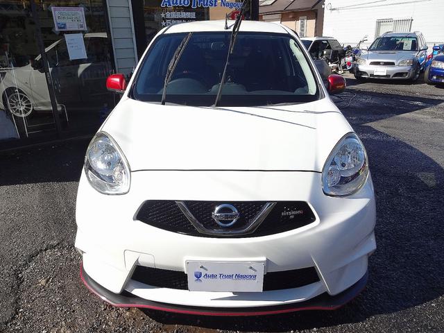 マーチ ニスモ　Ｓ　ワンオーナー　ディーラー整備記録　純正ナビ　フルセグＴＶ　ＥＴＣ　ローダウン　純正サス付属　社外アルミ　純正アルミ付属　５ＭＴ　要在庫確認（2枚目）