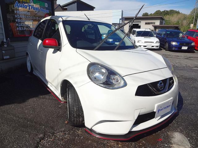 マーチ ニスモ　Ｓ　ワンオーナー　ディーラー整備記録　純正ナビ　フルセグＴＶ　ＥＴＣ　ローダウン　純正サス付属　社外アルミ　純正アルミ付属　５ＭＴ　要在庫確認（8枚目）