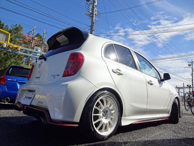 マーチ ニスモ　Ｓ　ワンオーナー　ディーラー整備記録　純正ナビ　フルセグＴＶ　ＥＴＣ　ローダウン　純正サス付属　社外アルミ　純正アルミ付属　５ＭＴ　要在庫確認（14枚目）