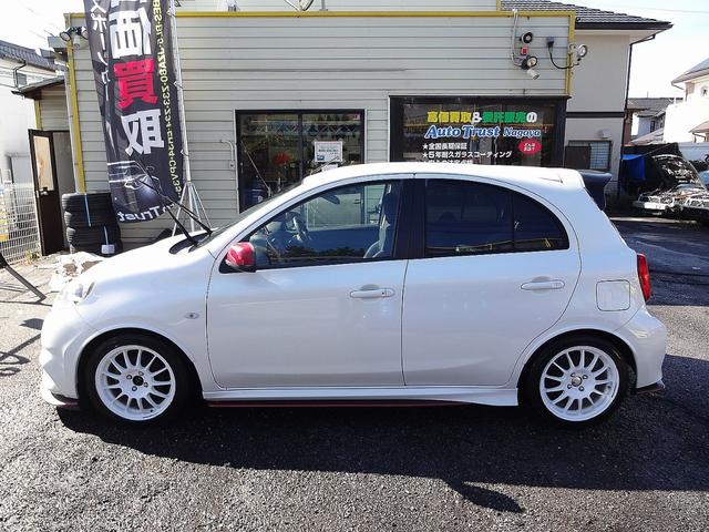 マーチ ニスモ　Ｓ　ワンオーナー　ディーラー整備記録　純正ナビ　フルセグＴＶ　ＥＴＣ　ローダウン　純正サス付属　社外アルミ　純正アルミ付属　５ＭＴ　要在庫確認（24枚目）