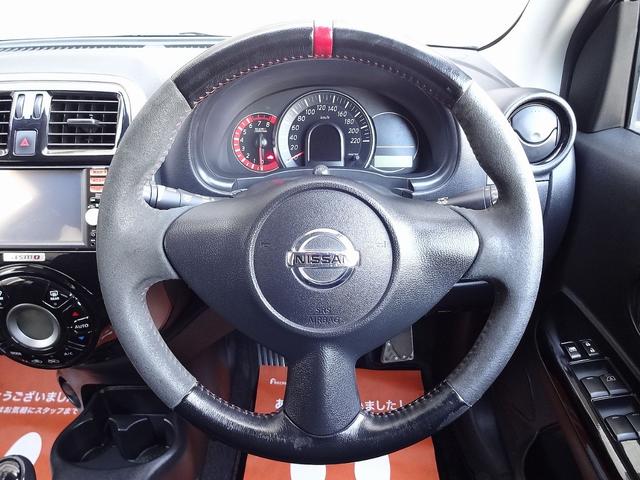 マーチ ニスモ　Ｓ　ワンオーナー　ディーラー整備記録　純正ナビ　フルセグＴＶ　ＥＴＣ　ローダウン　純正サス付属　社外アルミ　純正アルミ付属　５ＭＴ　要在庫確認（26枚目）