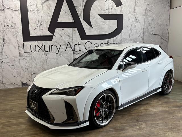 ＵＸ ＵＸ２００　Ｆスポーツ　アーティシャンスピリッツコンプリートカー　ＲＳＲ車高調　エイムゲインＧＴＭ２１インチ　Ｆスポーツ三眼フルＬＥＤヘッドランプ　ブラインドスポットモニターＦ　ＳＰＯＲＴ専用フレアレッド（3枚目）