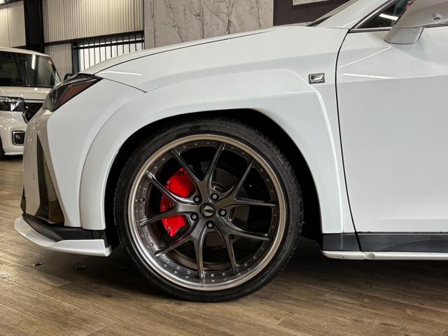 ＵＸ ＵＸ２００　Ｆスポーツ　アーティシャンスピリッツコンプリートカー　ＲＳＲ車高調　エイムゲインＧＴＭ２１インチ　Ｆスポーツ三眼フルＬＥＤヘッドランプ　ブラインドスポットモニターＦ　ＳＰＯＲＴ専用フレアレッド（8枚目）