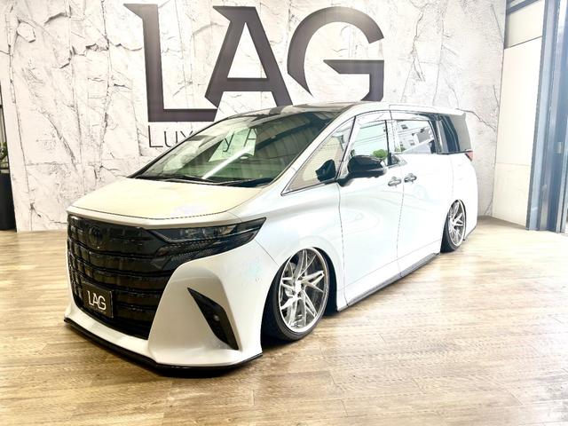 アルファード 　ＡＣＣエアサスＯＧ公認　ＬＡＧカーボンエアロ　ＬＡＧ可変式マフラー　ＬＡＧアームＦ４度Ｒ５度　カーボンラッピング　鍛造２１インチ　セキュリティー　トヨタエンスタ　ムーンルーフ　デジタルインナーミラー（2枚目）