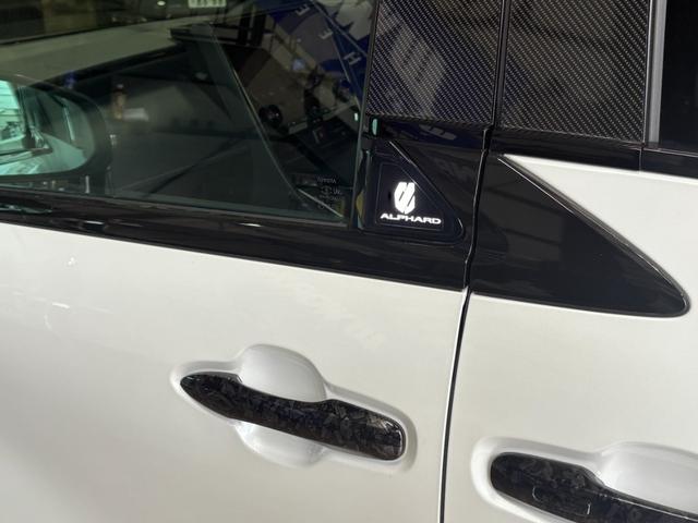 アルファード 　ＡＣＣエアサスＯＧ公認　ＬＡＧカーボンエアロ　ＬＡＧ可変式マフラー　ＬＡＧアームＦ４度Ｒ５度　カーボンラッピング　鍛造２１インチ　セキュリティー　トヨタエンスタ　ムーンルーフ　デジタルインナーミラー（13枚目）