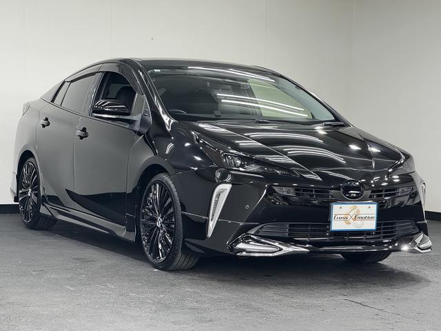 プリウス S 後期 LED付新品モデリスタ仕様フルエアロ キャンディブラックカスタムライト&テール ブラックCエンブレム 新品アルミ&新品タイヤ(変更可) ブラックレザーC プッシュEGスタート スマートKEY(3枚目)