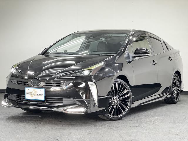 プリウス S 後期 LED付新品モデリスタ仕様フルエアロ キャンディブラックカスタムライト&テール ブラックCエンブレム 新品アルミ&新品タイヤ(変更可) ブラックレザーC プッシュEGスタート スマートKEY(28枚目)