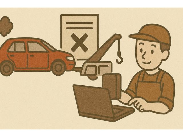 動かないお車の廃車や抹消手続きもお任せ!手間なくスムーズに対応します!