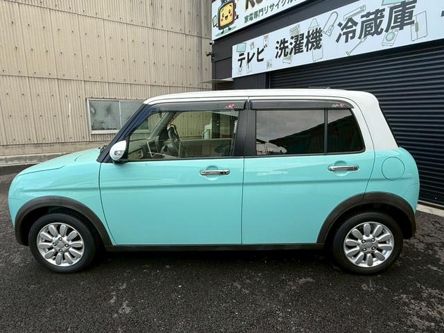 アルトラパン X 禁煙車 全方位モニター付メーカーナビ ビルトインETC ドライブレコーダー フルセグ Bluetooth HIDヘッドライト ツートンカラー 衝突軽減 純正アルミホイール スマートキー シートヒーター(28枚目)