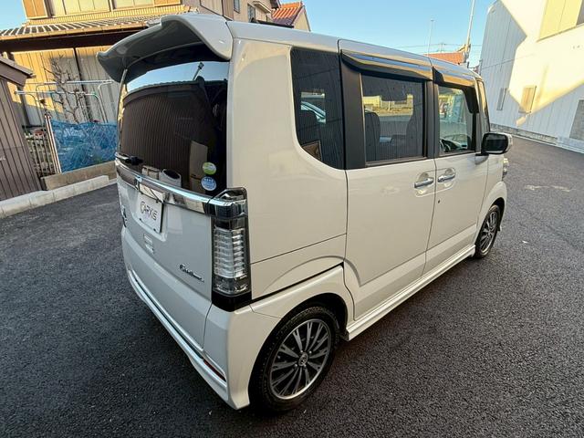 N-BOXカスタム G・ターボパッケージ 禁煙車 両側電動スライドドア フルセグ Bluetooth ETC HIDヘッドライト パドルシフト フォグ スマートキー プッシュスタート オートエアコン オートライト チップアップシート(24枚目)