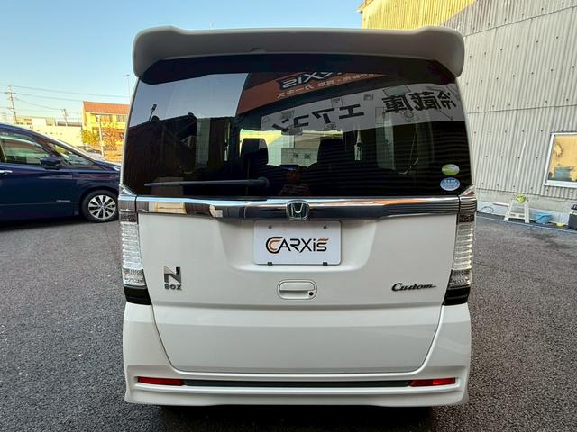 N-BOXカスタム G・ターボパッケージ 禁煙車 両側電動スライドドア フルセグ Bluetooth ETC HIDヘッドライト パドルシフト フォグ スマートキー プッシュスタート オートエアコン オートライト チップアップシート(25枚目)