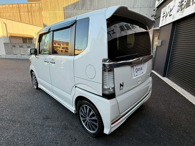 N-BOXカスタム G・ターボパッケージ 禁煙車 両側電動スライドドア フルセグ Bluetooth ETC HIDヘッドライト パドルシフト フォグ スマートキー プッシュスタート オートエアコン オートライト チップアップシート(26枚目)