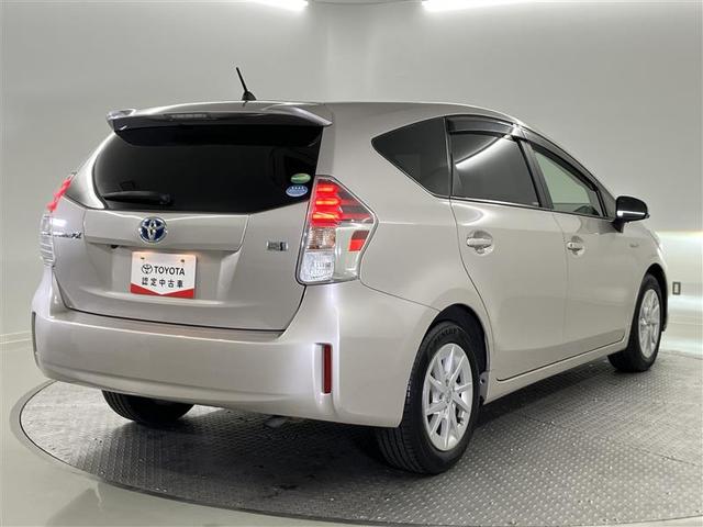 プリウスアルファ S スマキ- リモコンキー PCS 横滑り防止装置付き PW Bカメラ クルコン ナビ・TV サイドエアB ワンオナ AUX ETC車載器 ABS付き アルミホイール 1セグTV メモリーナビゲーション(5枚目)