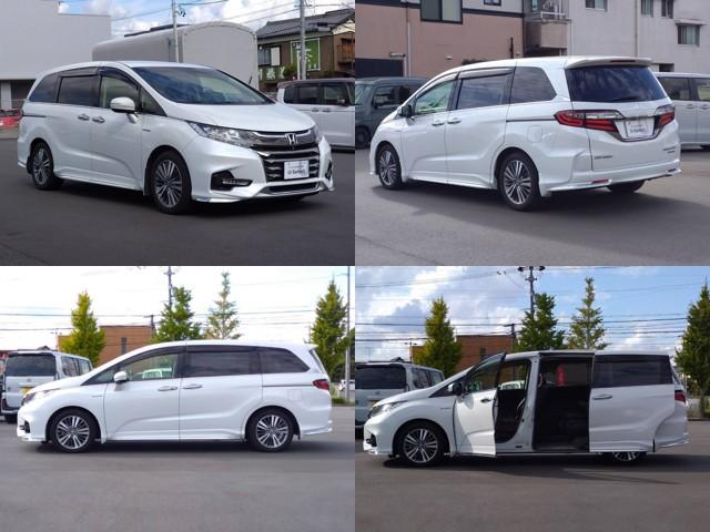オデッセイハイブリッド ハイブリッドアブソルート・ＥＸホンダセンシング　愛知県西三河エリア限定　マルチビューカメラシステム＋スマートパーキングアシスト　ブラインドスポットインフォメーション　２列目プレミアムクレードルシート　運転席８ウェイパワーシート　左右前席シートヒータ（2枚目）