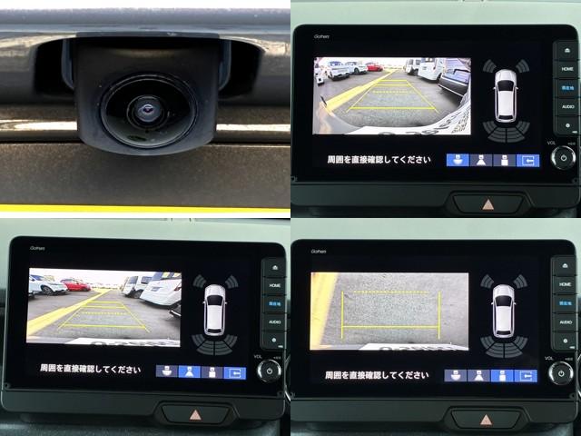 N-BOXカスタム コーディネートスタイル リア左右パワースライドドア 運転席&助手席シートヒーター コンビニフック付シートバックテーブル(運転席&助手席) 左右独立式リアセンターアームレスト グレーステッチ本革巻ス(10枚目)