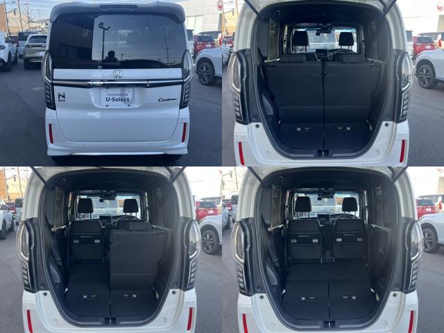 Ｎ－ＢＯＸカスタム Ｌ　軽自動車　リア左側パワースライドドア　運転席＆助手席シートヒーター　運転席＆助手席シートバックテーブル　オートリトラミラー　前席用ｉ－サイドエアバッグ＋サイドカーテンエアバッグ（4枚目）