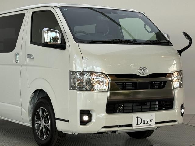ハイエースバン ロングスーパーGL ダークプライムS 【ディーゼル車】デジタルインナーミラー パノラミックビューモニター 両側電動パワースライドドア LEDヘッドライト AC100V プッシュスタート 20th記念スカッフプレート オプション純正15AW(18枚目)
