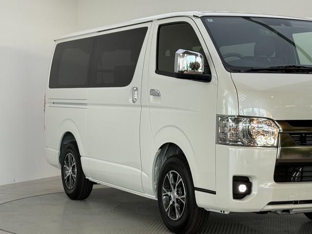 ハイエースバン ロングスーパーGL ダークプライムS 【ディーゼル車】デジタルインナーミラー パノラミックビューモニター 両側電動パワースライドドア LEDヘッドライト AC100V プッシュスタート 20th記念スカッフプレート オプション純正15AW(28枚目)