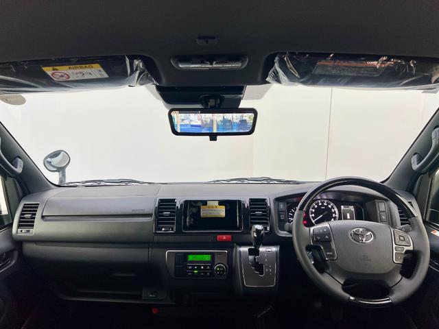 ハイエースバン ロングスーパーGL ダークプライムS 【ディーゼル車】デジタルインナーミラー パノラミックビューモニター 両側電動パワースライドドア LEDヘッドライト AC100V プッシュスタート 20th記念スカッフプレート オプション純正15AW(33枚目)