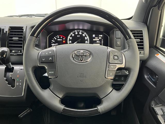 ハイエースバン ロングスーパーGL ダークプライムS 【ディーゼル車】デジタルインナーミラー パノラミックビューモニター 両側電動パワースライドドア LEDヘッドライト AC100V プッシュスタート 20th記念スカッフプレート オプション純正15AW(44枚目)