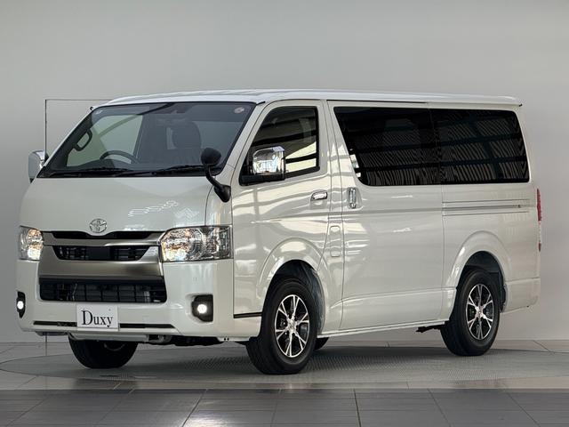 ハイエースバン ロングスーパーＧＬ　ダークプライムＳ　【ディーゼル車】デジタルインナーミラー　パノラミックビューモニター対応　両側電動パワースライドドア　ＬＥＤヘッドライト　ＡＣ１００Ｖ　プッシュスタート　２０ｔｈ記念スカッフプレート　オプション１５ＡＷ（8枚目）