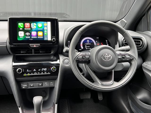 ヤリスクロス ハイブリッドZ ウルバーノ 【内装ブラック】 8インチコネクトテットナビ パノラミックビューモニタ- ブラインドスポットモニター ステアリングヒーター シートヒーター アクセサリーコンセント HDMI入力端子 純正18インチAW(38枚目)