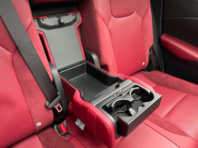RX RX350 Fスポーツ 【改良後モデル!】 内装レッド 14型コネクトナビ パノラマルーフ 輻射ヒータ デジタルインナーミラー オレンジキャリパー 12.3TFTメーター 寒冷地 ドラレコ 置充電 ルーフレール 純正21AW(43枚目)