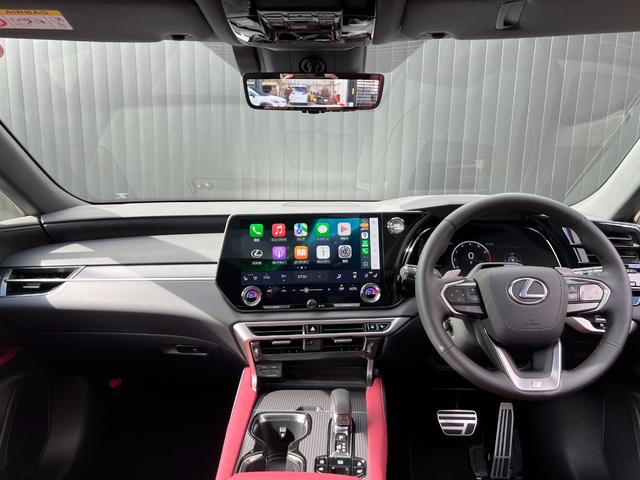 RX RX350 Fスポーツ 【マークレビンソン】 内装レッド 14型コネクトナビ パノラマルーフ デジタルミラー オレンジキャリパー 置くだけ充電 ドライブレコーダー チームメイト PVM BSM パワーバックドア 純正21AW(37枚目)