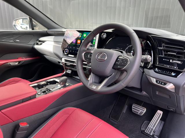 RX RX350 Fスポーツ 【マークレビンソン】 内装レッド 14型コネクトナビ パノラマルーフ デジタルミラー オレンジキャリパー 置くだけ充電 ドライブレコーダー チームメイト PVM BSM パワーバックドア 純正21AW(39枚目)