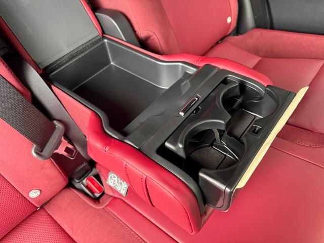 RX RX350 Fスポーツ 【改モデル】 内装レッド 14型コネクトナビ パノラマルーフ デジタルインナーミラー オレンジキャリパー 輻射ヒーター 置くだけ充電 シートメモリー PVM BSM チームメイト 純正21インチAW(50枚目)