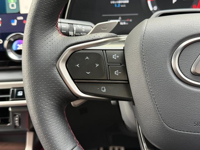 RX RX350 Fスポーツ 【改モデル】 内装レッド 14型コネクトナビ パノラマルーフ デジタルインナーミラー オレンジキャリパー 輻射ヒーター 置くだけ充電 シートメモリー PVM BSM チームメイト 純正21インチAW(55枚目)