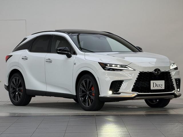 RX RX350 Fスポーツ 【改モデル】 内装レッド 14インチコネクトナビ パノラマルーフ デジタルインナーミラー オレンジキャリパー チームメイト パノラミックビューモニター ブラインドスポットモニター 純正21インチAW(9枚目)