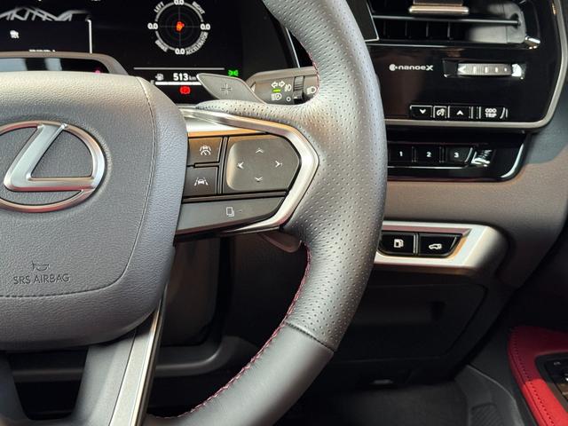 RX RX350 Fスポーツ 【改モデル】 内装レッド 14インチコネクトナビ パノラマルーフ デジタルインナーミラー オレンジキャリパー チームメイト パノラミックビューモニター ブラインドスポットモニター 純正21インチAW(46枚目)