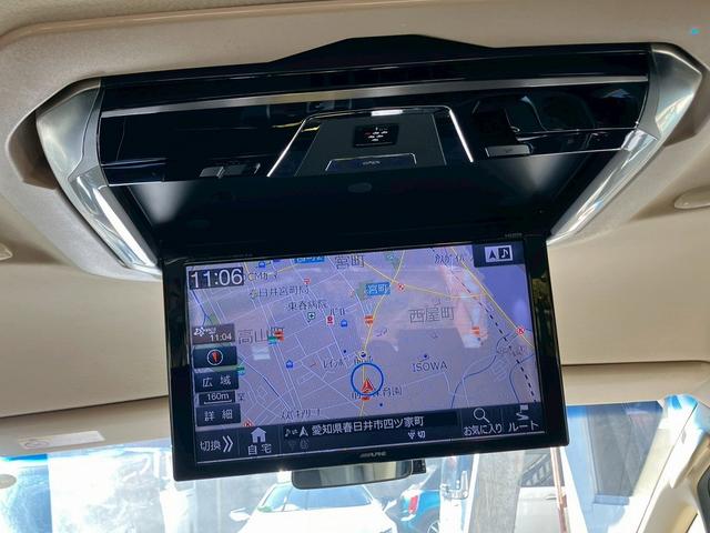 アルファード 2.5X 禁煙 両側電動スライド アルパインBIGXナビ アルパイン12.8型フリップダウンモニター レーダークルーズコントロール 障害物センサー 前後ドラレコ Wエアコン レザー調シートカバー ETC(5枚目)