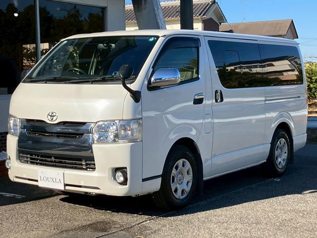 ハイエースバン ロングスーパーＧＬ　社外ナビ　バックカメラ　デジタルインナーミラー型ドラレコ　小窓付き　レザー調シートカバー　ＥＴＣ　両側スライドドア　マッドフラップ　Ｂｌｕｅｔｏｏｔｈ接続可　ターボ　ホワイトパールクリスタルシャイン（22枚目）