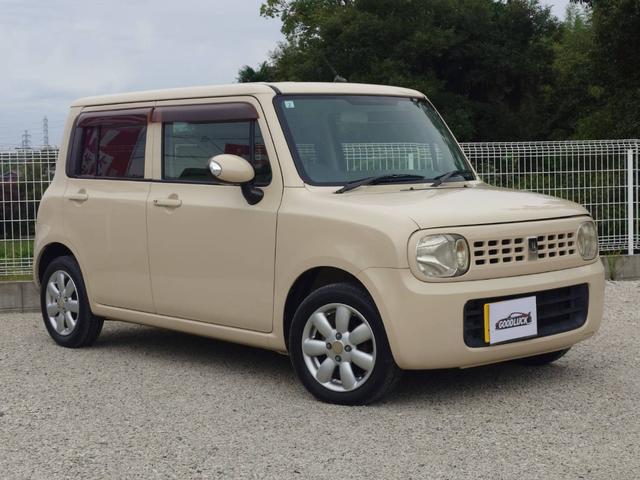 アルトラパン Ｘ　スマートキー２個完備　プッシュスタート　新品アイボリー革調シートカバー付き　ＣＤオーディオ　ＥＴＣ車載器　車検Ｒ８年２月　９８，６２２ｋｍ　タイミングチェーン車（4枚目）