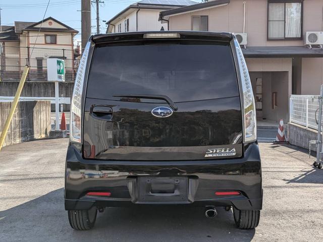 ステラ カスタムＲＳ　スマートキー　車高調ローダウン　ＩＣターボ　フルセグナビ　ＢＴオーディオ　ＥＴＣ　ドラレコ　１６インチアルミ　取説・ナビ取説　禁煙車　ＨＩＤヘッドライト＆フォグ　車検整備付き（8枚目）