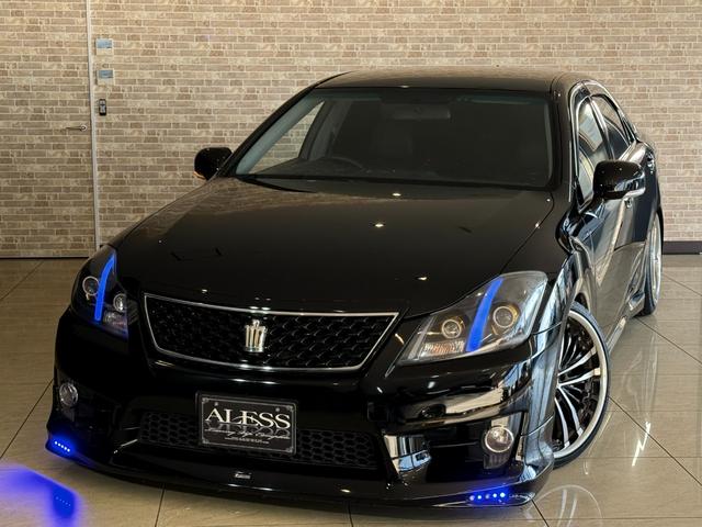 クラウン アスリート　２００系クラウン　アスリート　社外ヘッドライト　ＡＩＭＧＡＩＮマフラー　社外２１インチ　アルミホイール　モデリスタ　エアロ　スモークテール　ＴＥＩＮ車高調（33枚目）