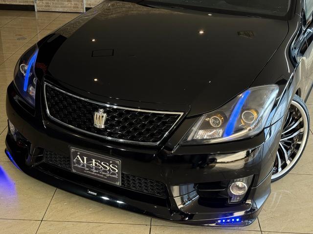 クラウン アスリート　２００系クラウン　アスリート　社外ヘッドライト　ＡＩＭＧＡＩＮマフラー　社外２１インチ　アルミホイール　モデリスタ　エアロ　スモークテール　ＴＥＩＮ車高調（36枚目）