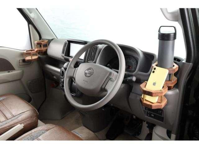 クリッパーバン ＧＸ　クラフトプラスバンライフオリジナルカスタム・ウォルナット・カーゴキット・シートカバー・ドリンクホルダー・アシストグリップ・ダムド　ｌｉｔｔｌｅ　Ｄ・７インチナビ＆ＴＶワンセグ・バックカメラ（14枚目）