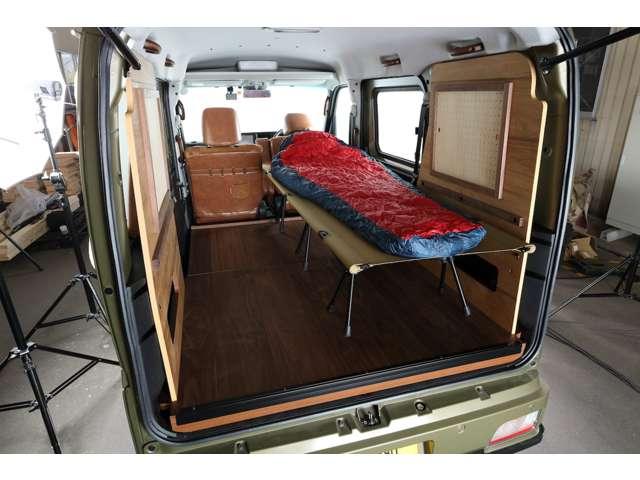 アトレー ＲＳ　クラフトプラスバンライフオリジナルカスタム・車中泊・ウォルナット・シートカバー・ドリンクホルダー・アシストグリップ・ＤＡＭＤ　Ｆｕｚｚ・ＢＲ－３３　ホイール・カロッツェリア７インチナビ・バックカメラ（43枚目）