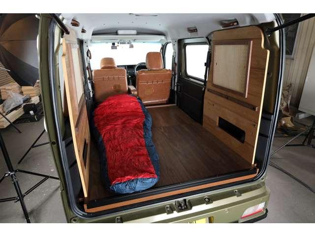 アトレー ＲＳ　クラフトプラスバンライフオリジナルカスタム・車中泊・ウォルナット・シートカバー・ドリンクホルダー・アシストグリップ・ＤＡＭＤ　Ｆｕｚｚ・ＢＲ－３３　ホイール・カロッツェリア７インチナビ・バックカメラ（45枚目）