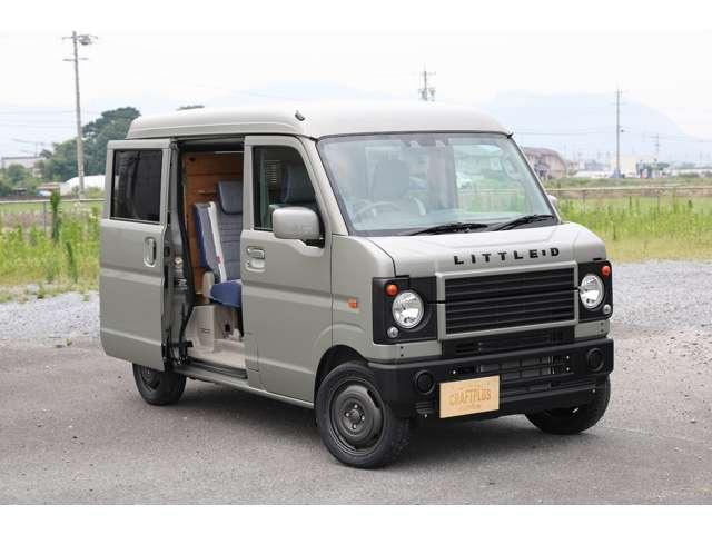 クリッパーバン ＧＸ　クラフトプラスバンライフオリジナルカスタム・車中泊仕様・オーク・カーゴキット・シートカバー・ドリンクホルダー・アシストグリップ・ダムド　ｌｉｔｔｌｅ　Ｄ・カロッツェリア７インチナビ・バックカメラ（8枚目）