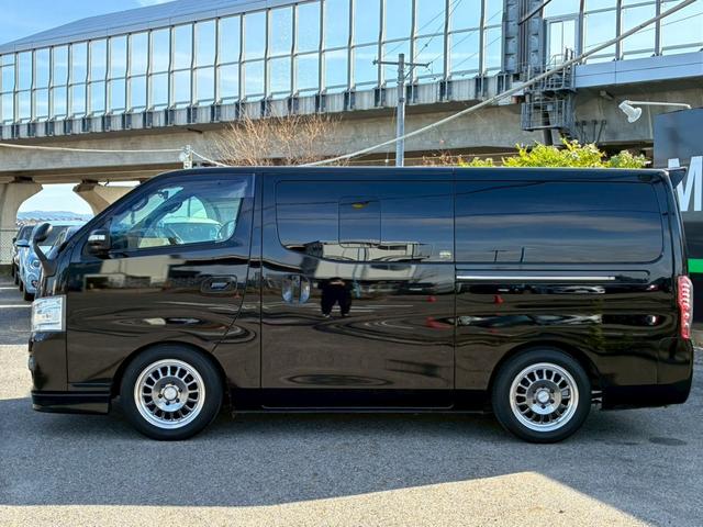 NV350キャラバンバン ロングライダープレミアムGX 玄武1.5インチローダウンキット ハイトダウンサポーター ベッドキット バレンティテール ESSEX17インチAW HIDヘッド プッシュスタート バックカメラ リアヒーター/クーラー ETC(18枚目)