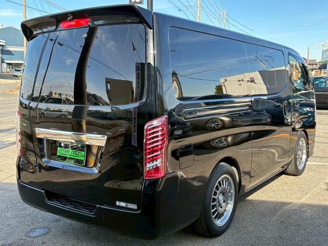 NV350キャラバンバン ロングライダープレミアムGX 玄武1.5インチローダウンキット ハイトダウンサポーター ベッドキット バレンティテール ESSEX17インチAW HIDヘッド プッシュスタート バックカメラ リアヒーター/クーラー ETC(19枚目)
