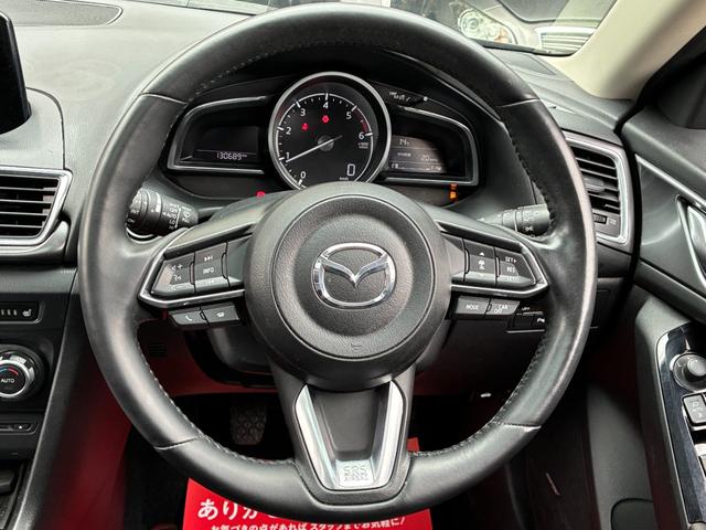 アクセラスポーツ ２２ＸＤ　Ｌパッケージ　ディーゼル　６速ＭＴ　サンルーフ　黒革シート　メーカーナビ　バックモニター　衝突被害軽減ブレーキ　レーダークルコン　ＢＯＳＥスピーカー　フルセグＴＶ　ＤＶＤ再生　ＥＴＣ　クリアランスソナー　ＨＵＤ（46枚目）