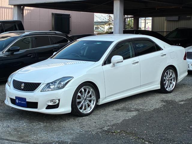 クラウン 2.5アスリート アニバーサリーエディション WORK19インチアルミホイール TEIN車高調ローダウン メーカーナビ バックカメラ フルセグTV クルーズコントロール スマートキー パワーシート サイドカメラ ETC クリアランスソナー HID(16枚目)